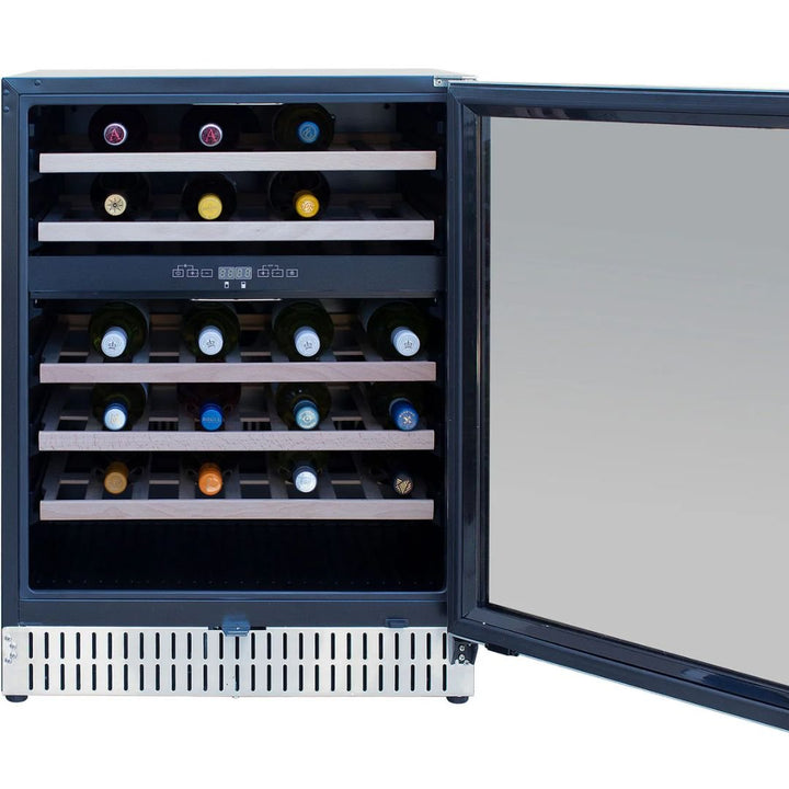 Summerset 24 Inch Outdoor Rated Dual Zone Wine Cooler - RFR-24WD