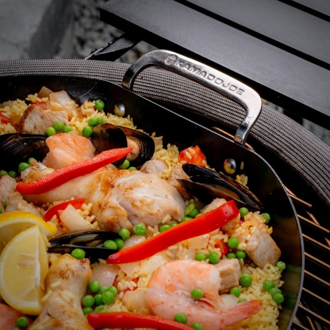 Kamado Joe Karbon Steel Non-Stick Pre-Seasoned Paella Pan - KJ15124722