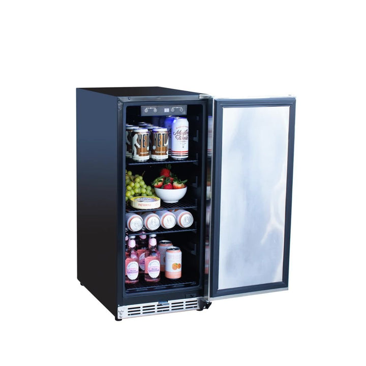 Summerset 15 Inch Outdoor Rated Fridge w/ Stainless Door - RFR-15S