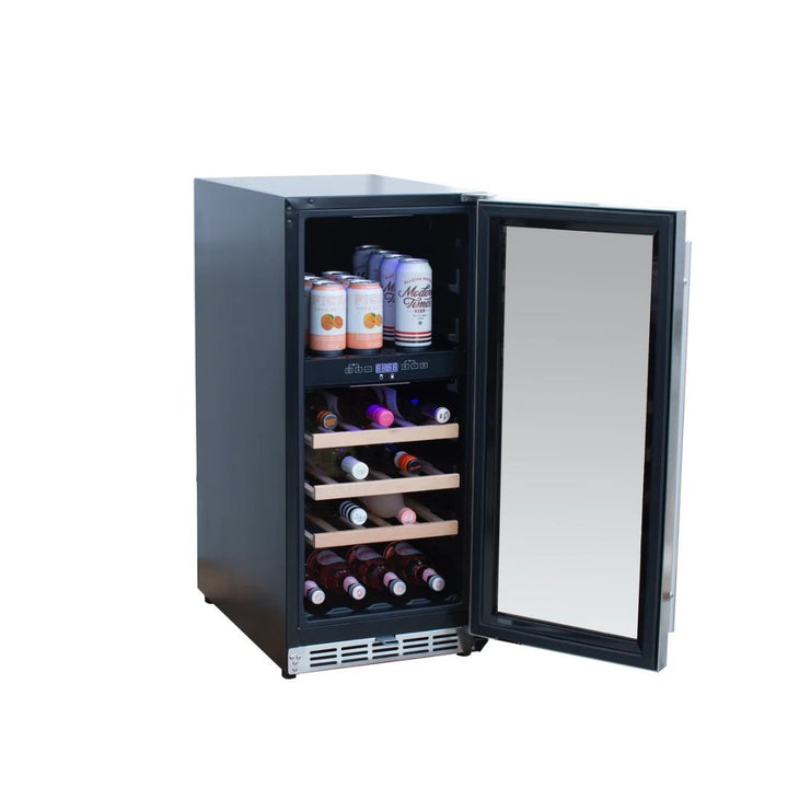 Summerset 15 Inch Outdoor Rated Dual Zone Wine Cooler - RFR-15WD