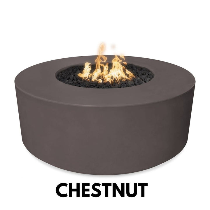 The Outdoor Plus Florence Fire Pit 20" Tall, 46" Round in GFRC Concrete