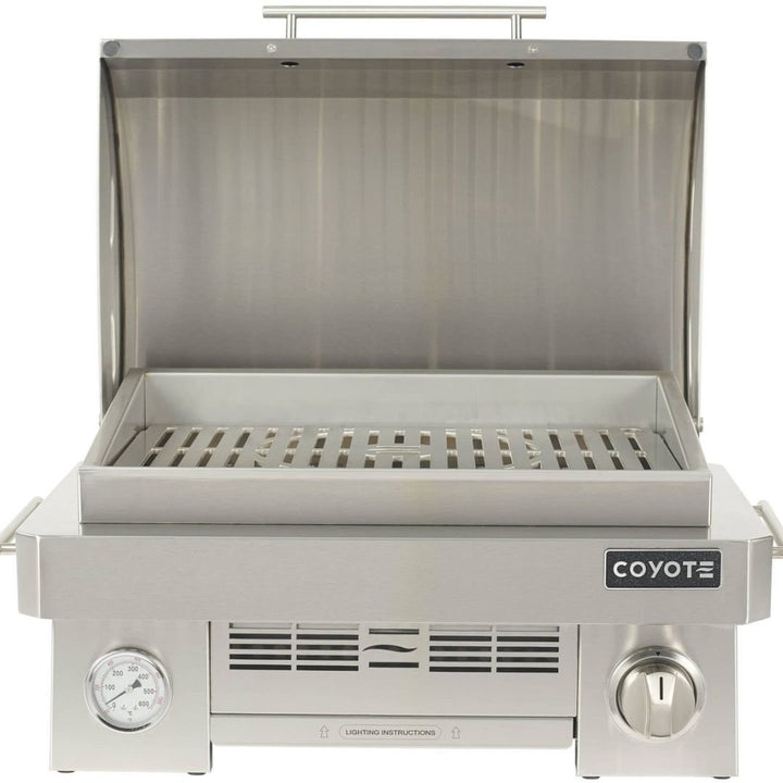 Coyote 25-Inch 20,000 BTU Marine-Grade Portable Propane Gas Grill - C1PORTLP