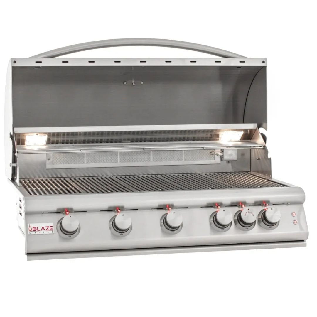 Blaze 40-Inch 5-Burner LTE Gas Grill with Rear Burner and Built-in Lighting System- BLZ-5LTE2(LP/NG)