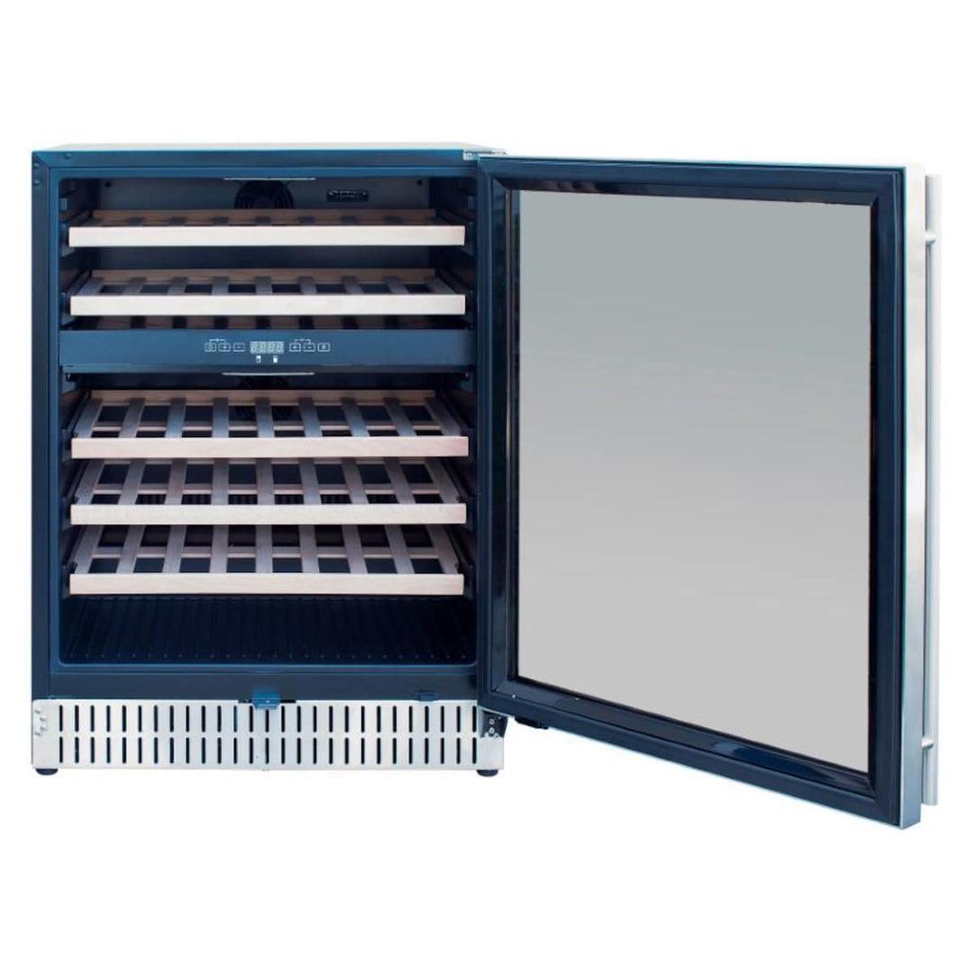 American Made Grills 24-Inch Outdoor Rated Dual Zone Wine Cooler - AMG-RFR-24WD