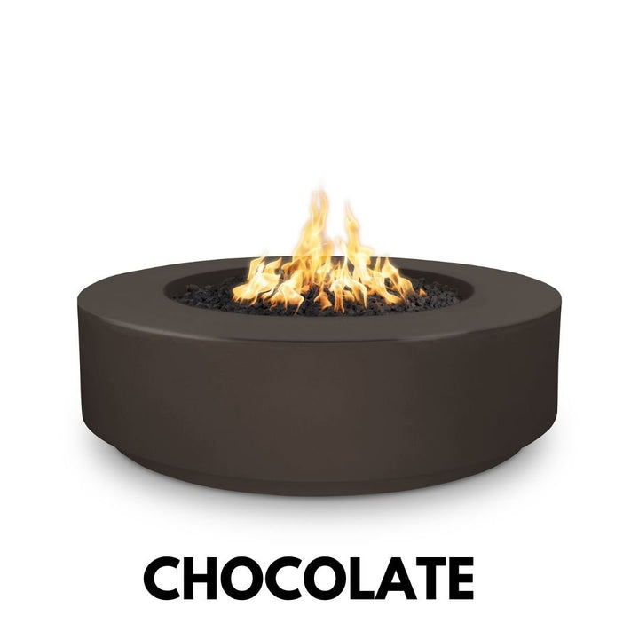 The Outdoor Plus Florence Fire Pit 12" Tall, 42" Round in GRFC Concrete