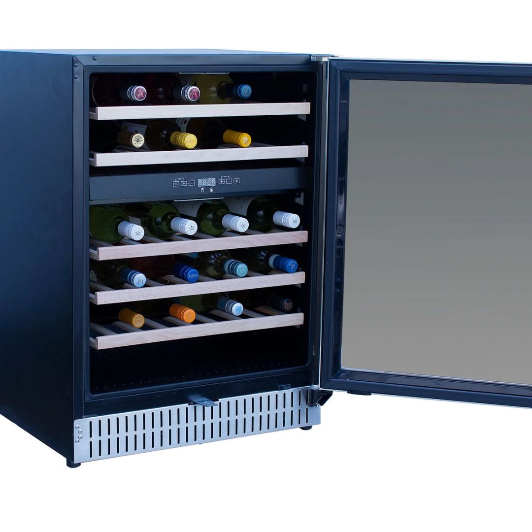 Summerset 24 Inch Outdoor Rated Dual Zone Wine Cooler - RFR-24WD