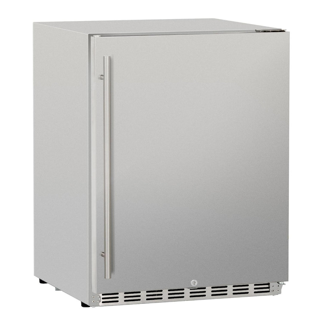 Summerset 24-Inch 5.3 Cu. Ft. Deluxe Right Hinge Outdoor Rated Compact Refrigerator - SSRFR-24D