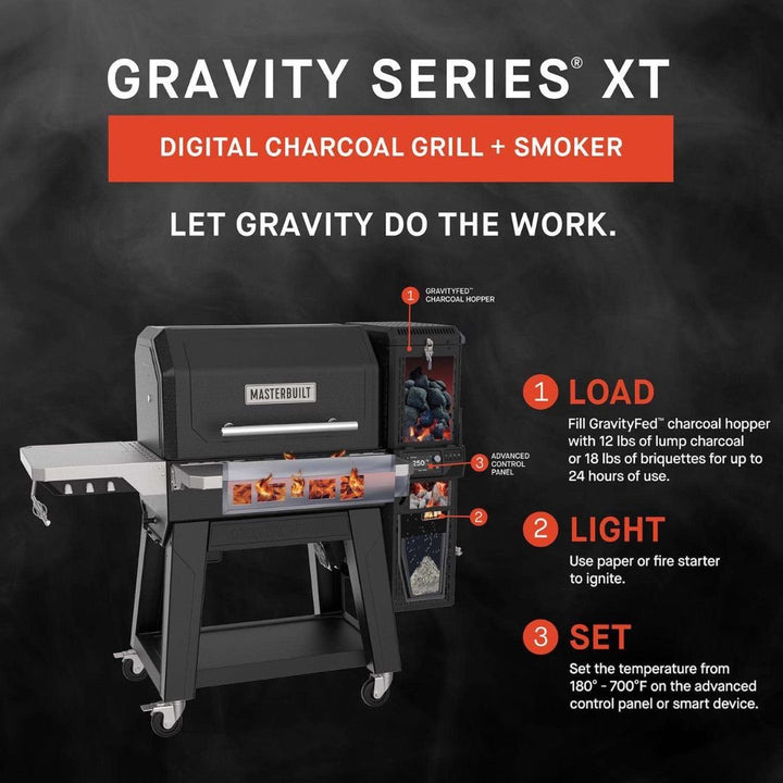 Masterbuilt Gravity Series® XT Digital Charcoal Grill + Smoker - MB20041223