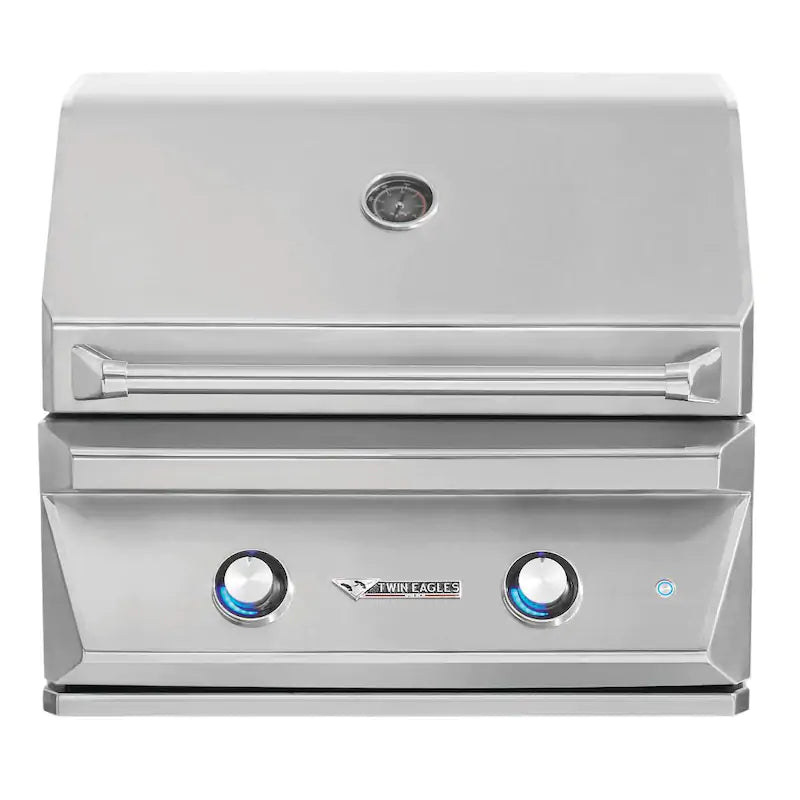 Twin Eagles 30-Inch 2-Burner Built-In Gas Grill (Optional Infrared Rotisserie/Sear Zone) - TEBQ30