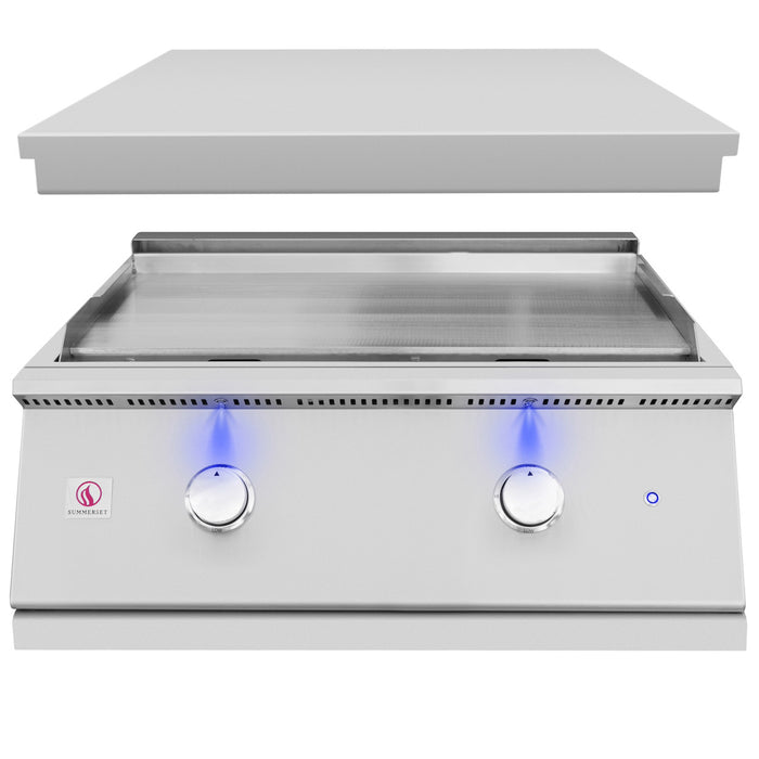 Summerset Grills Sizzler Pro 30-Inch 2-Burner Built-In Propane Gas Commercial Style Flat Top Griddle - GRIDPRO-LP(NG)