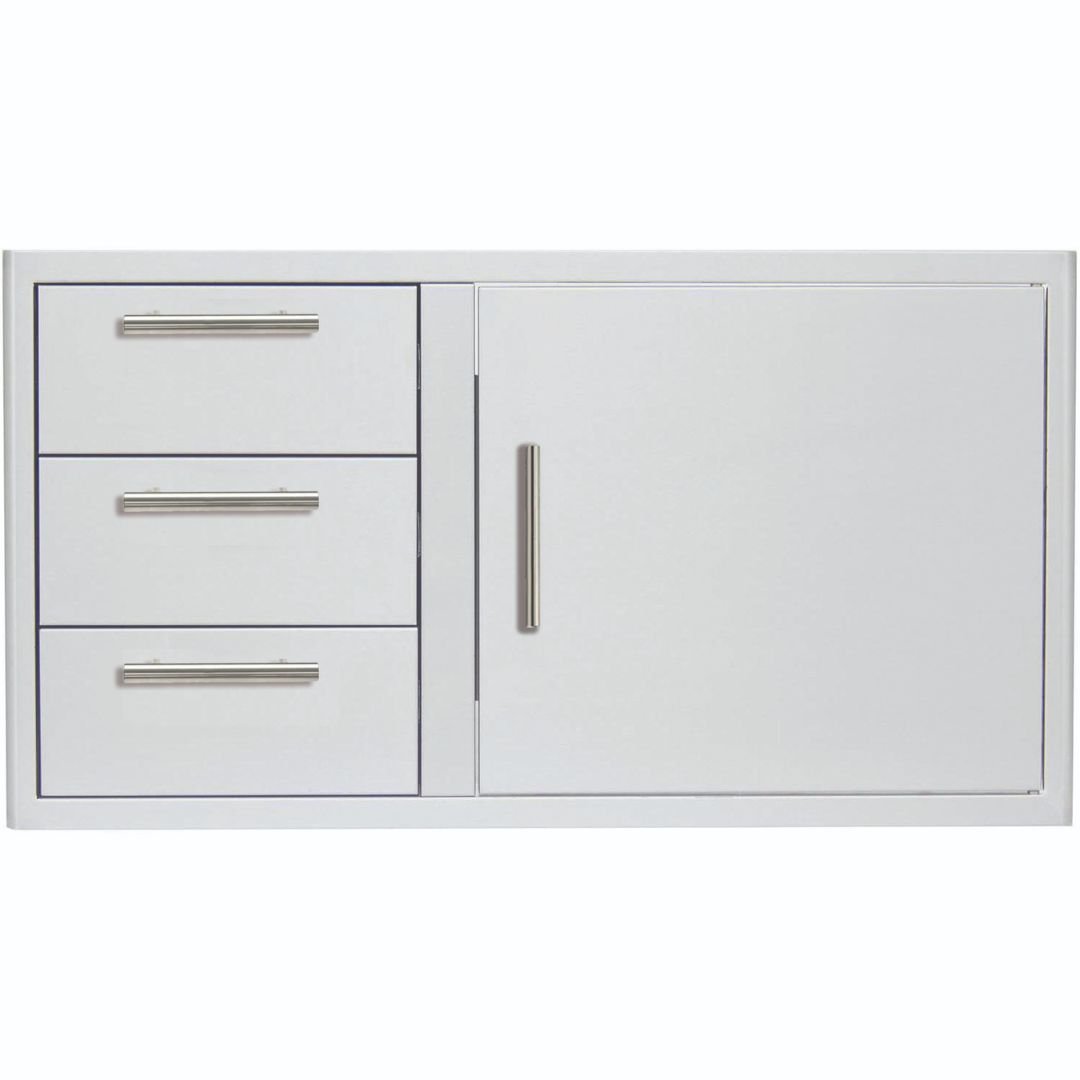 Blaze 39-Inch Stainless Steel Access Door & Triple Drawer Combo - BLZ-DDC-R-39-LTSC