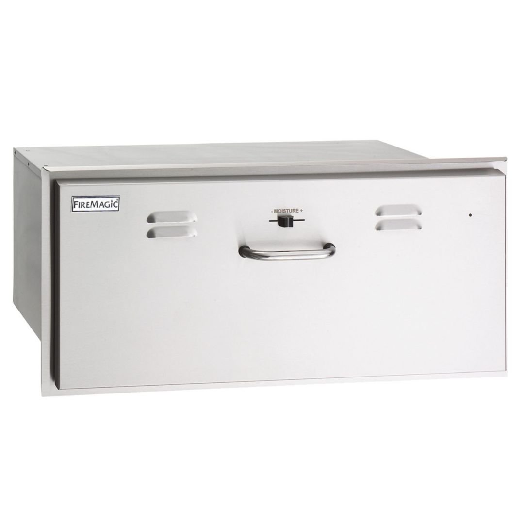 Fire Magic Select 30-Inch Built-In 110V Electric Stainless Steel Warming Drawer - 33830-SW