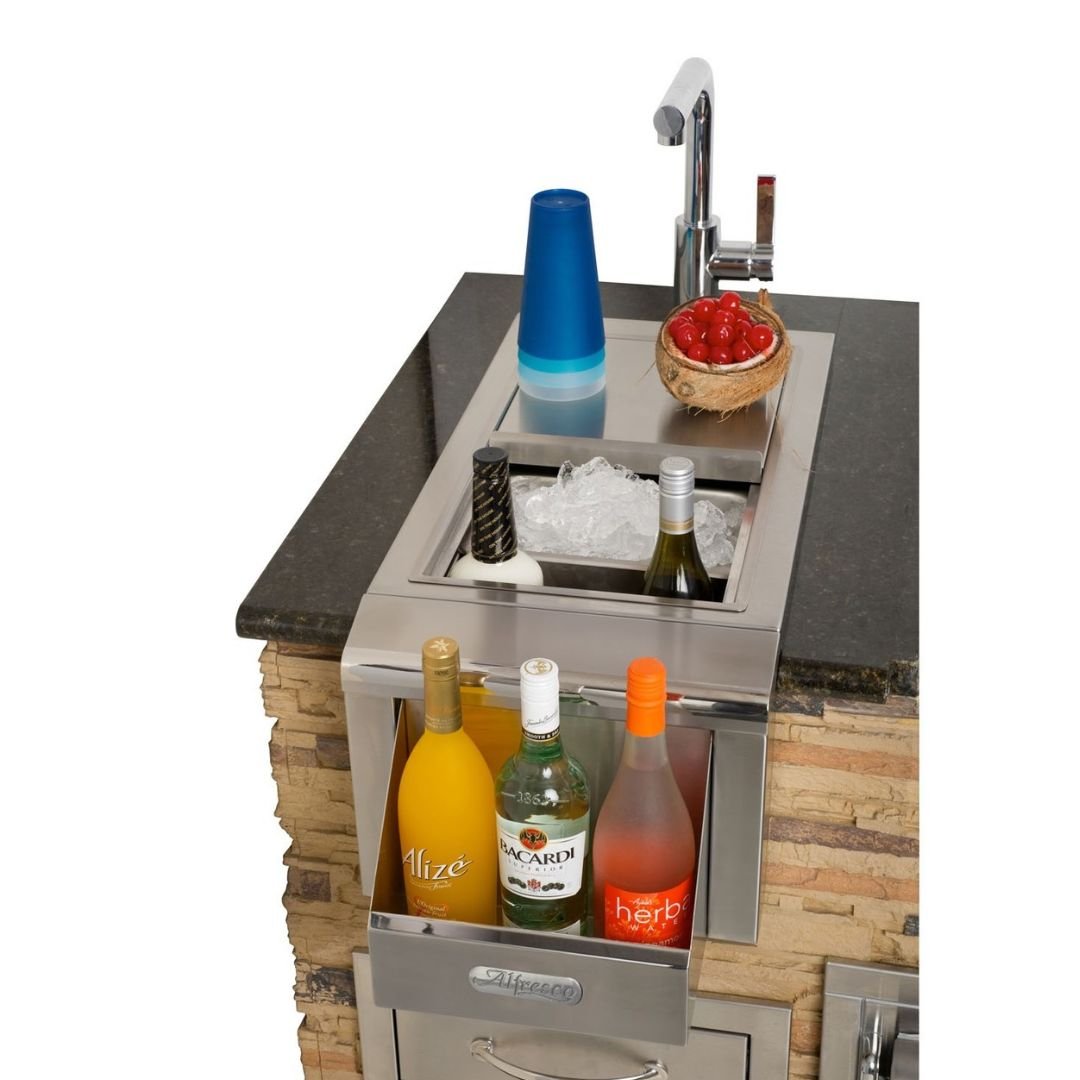 Alfresco 14-Inch Outdoor Rated Versa Bartender & Sink System - AGBC-14