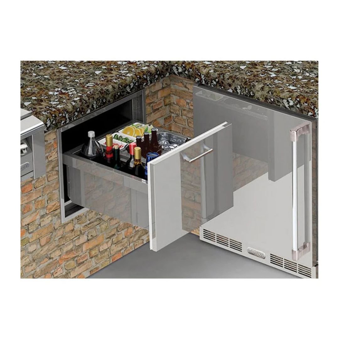 Alfresco 26" Under Counter Ice Drawer & Beverage Center Insulated - AXE-ID