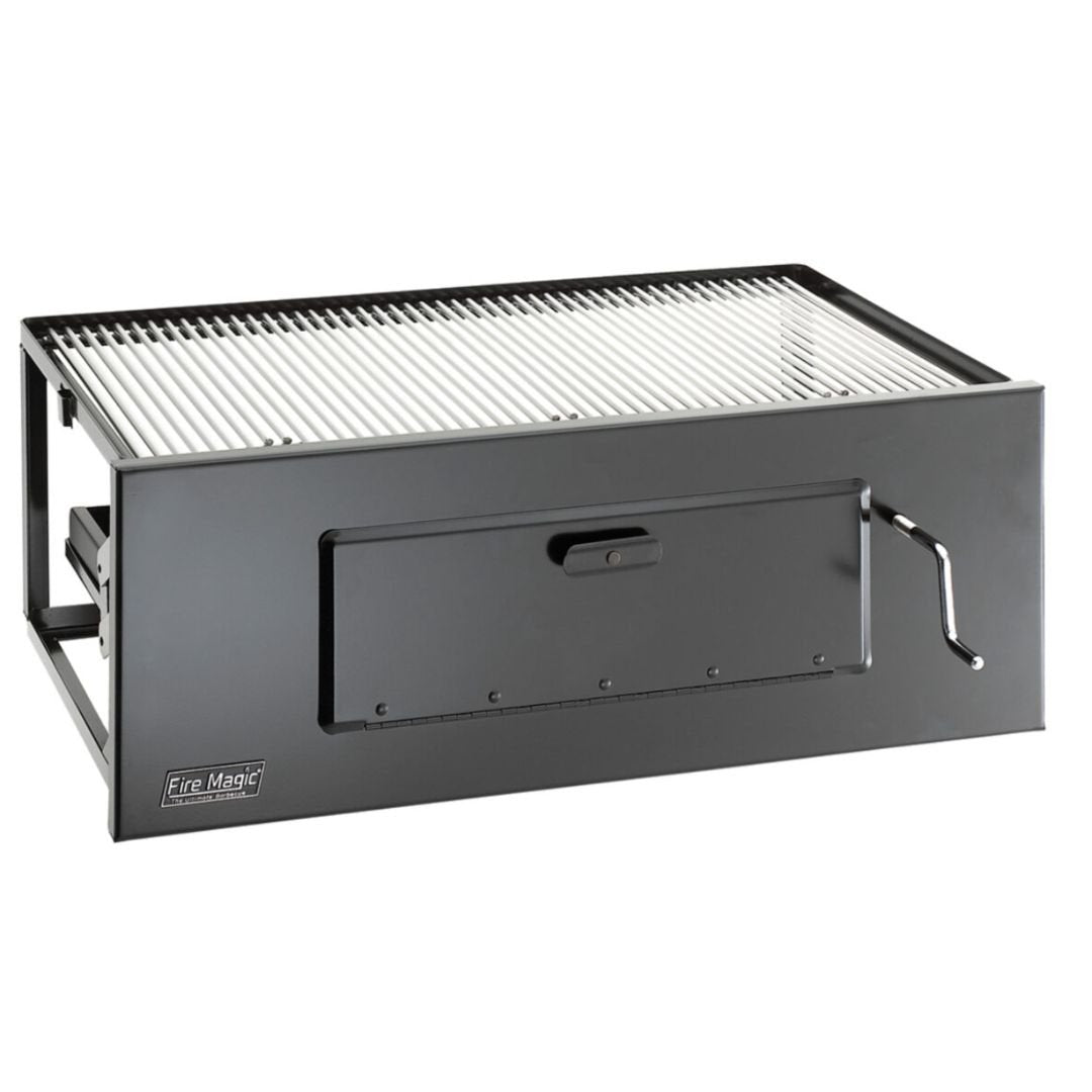 Fire Magic Lift-A-Fire Built-In Charcoal Grill - Small