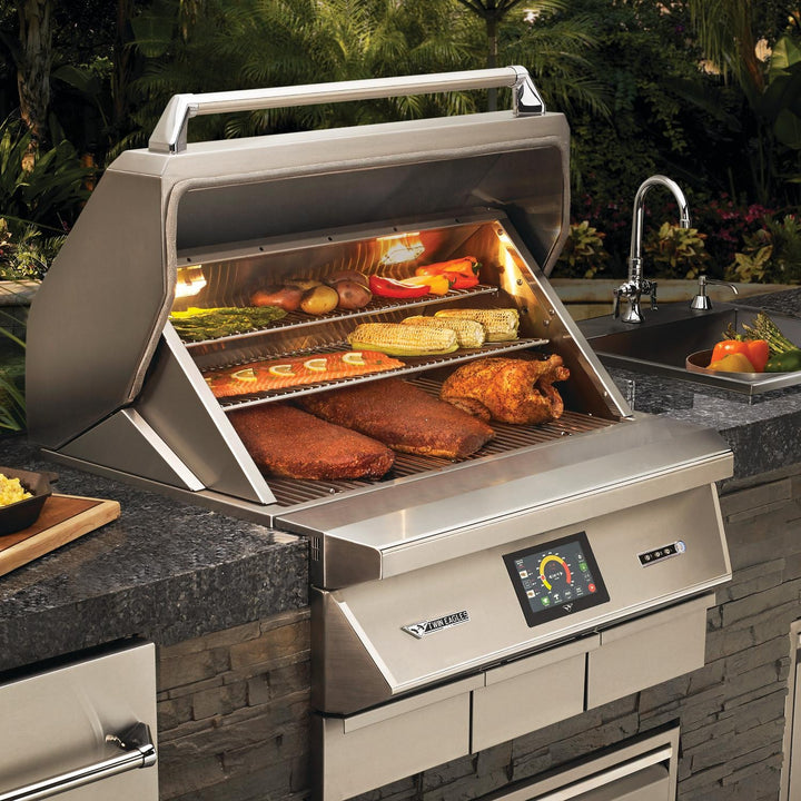 Twin Eagles 36-Inch Wifi-Controlled Built-in Pellet Grill and Smoker (Optional Rotisserie) - TEPG36